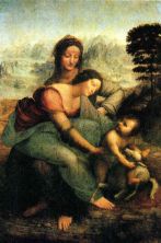 Haga click para ver la imagen ampliada oil on canvas - the virgin and child with saint anne 1510.jpg